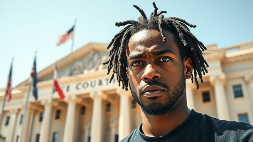 Frisco ISD graduate focused on youth violence prevention, courthouse backdrop.