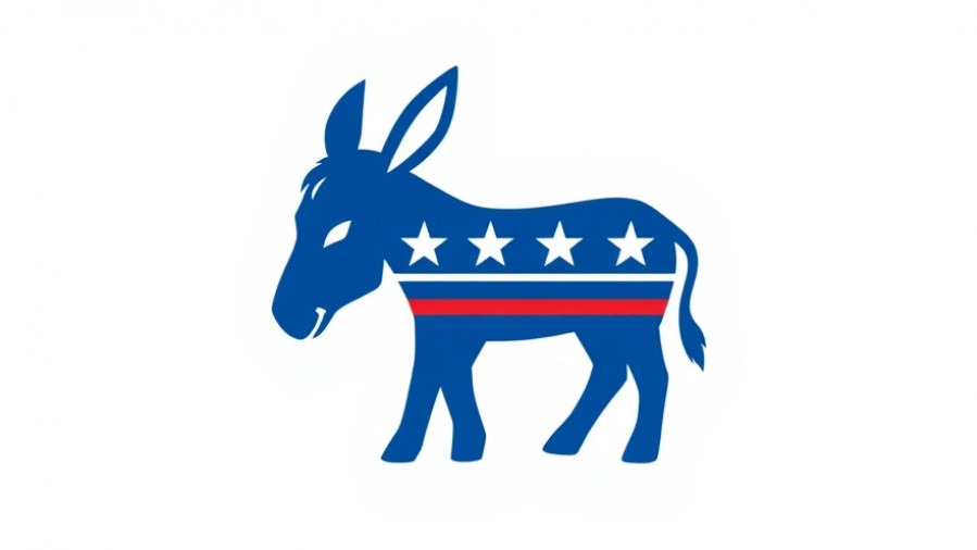 Democratic leadership dynamics showcased in the donkey logo of the party.