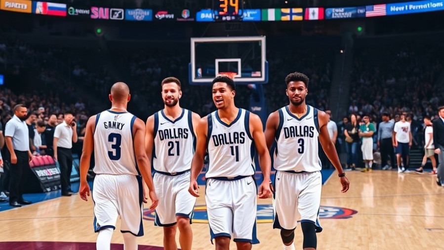 Dallas Mavericks players celebrate victory in NBA match analysis.