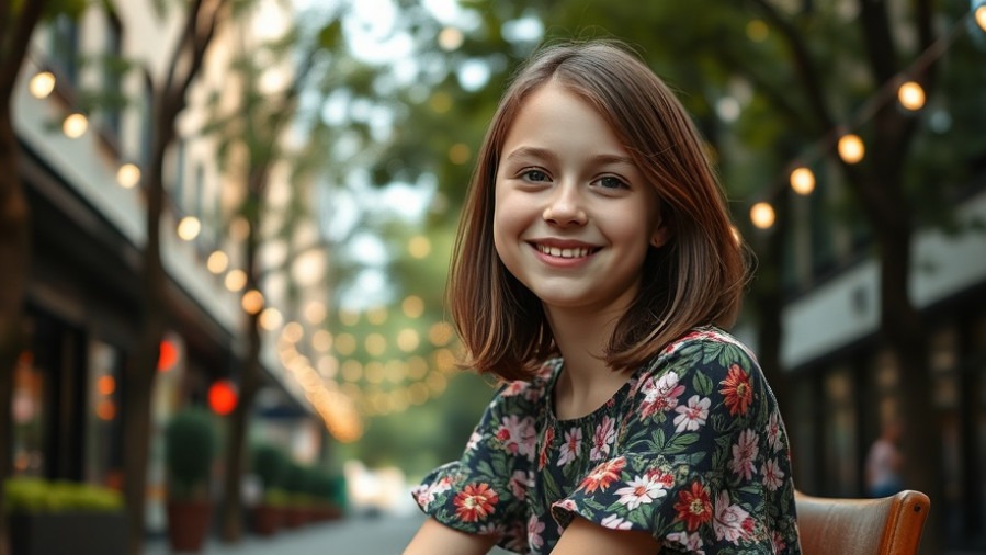 Smiling 16-year-old girl outdoors, representing youth in foster care and adoption resources in Texas.