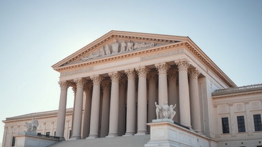 US Supreme Court building representing debates on transgender athletes and sports inclusivity.