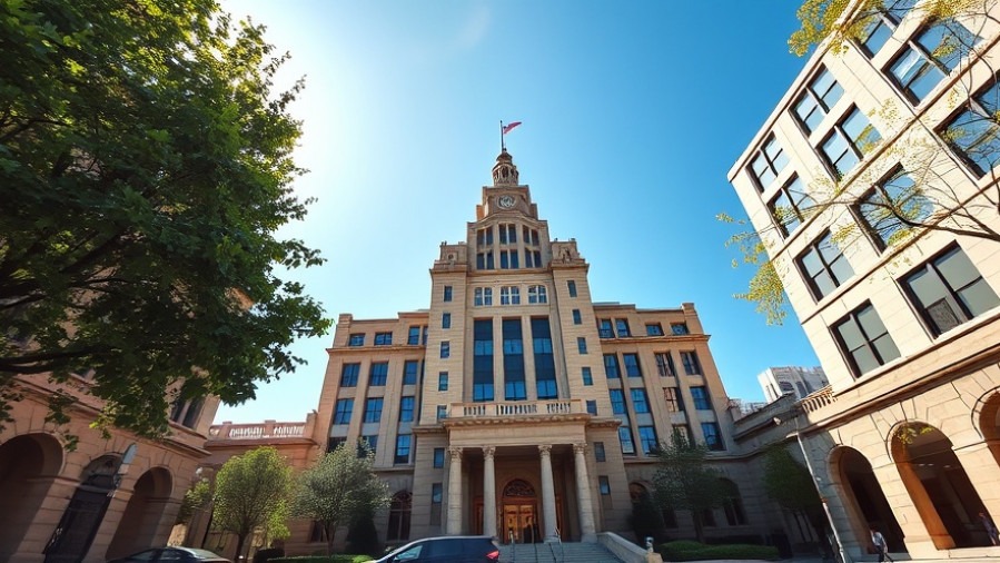 Dallas City Hall bathed in natural light, showcasing potential renovation options.