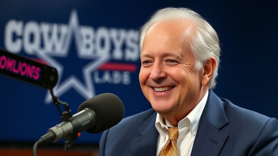 Jerry Jones promoting NFL trade rumors with a focus on sports integrity.