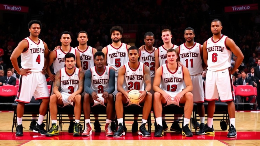 Texas Tech Red Raiders men's basketball team in NCAA tournament action.