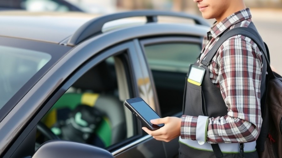 Parking attendant managing NRG Park parking issues and customer fraud protection.