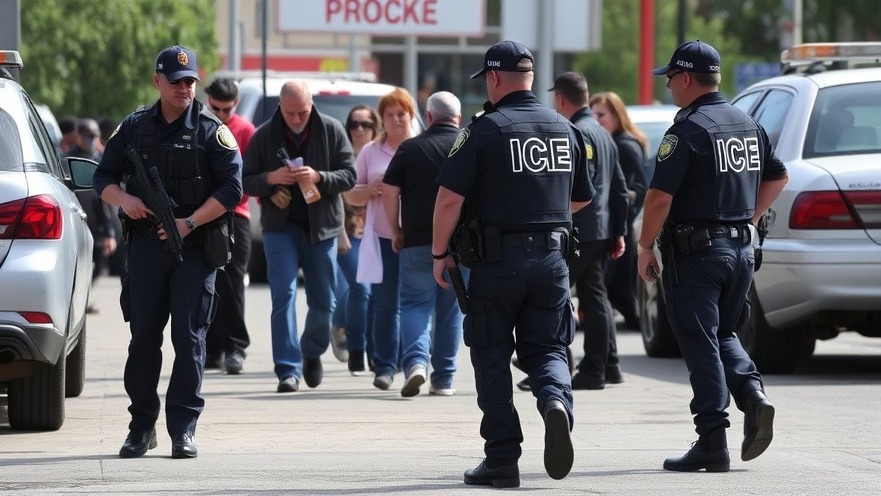 ICE officers conducting arrests related to immigration policy USA.