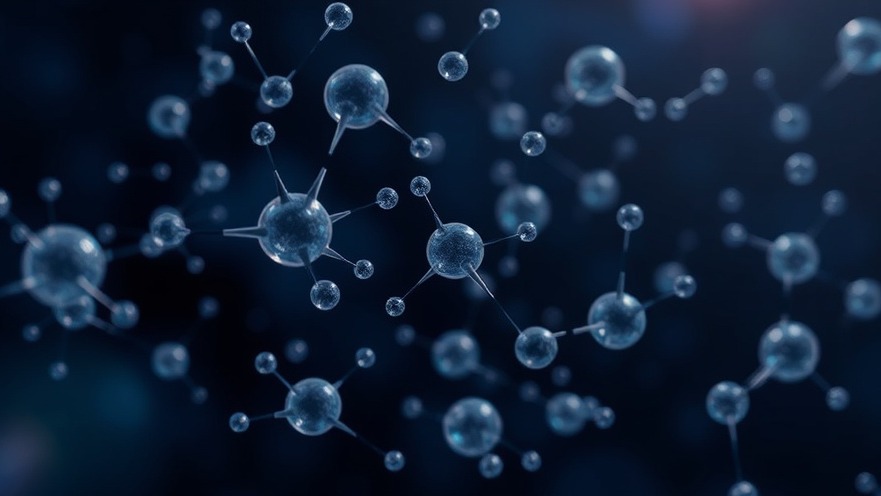 Conceptual image of nanoparticles for targeted drug delivery in cancer treatment.