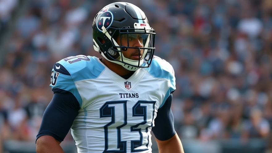 Tennessee Titans football player in action during NFL updates and game preview.