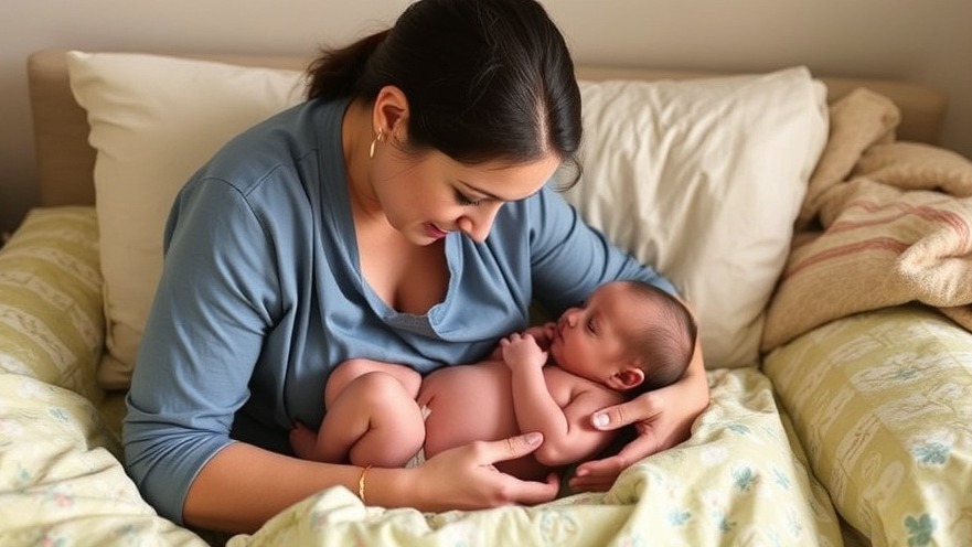 Mother nursing her baby, showcasing the breastfeeding advantages for maternal health.