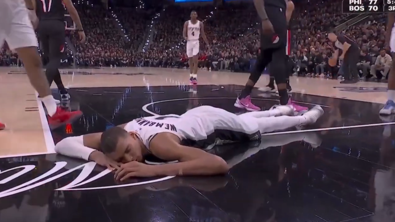 San Antonio Spurs highlights game promo with intense player portraits, 2026.