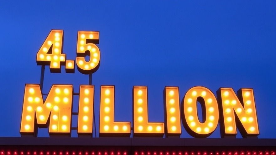 Sign displaying '4.5 MILLION' highlighting Texas voter turnout 2026.