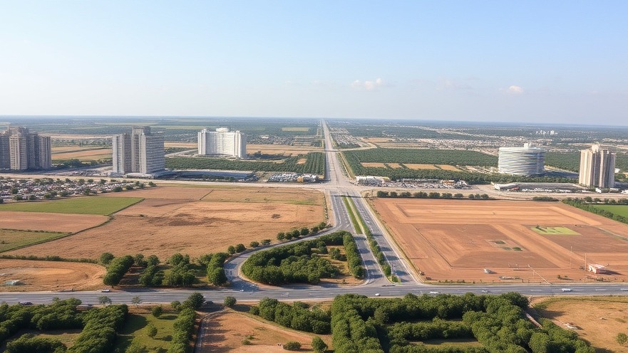 Flat land tract for commercial development in San Antonio, boosting local business.