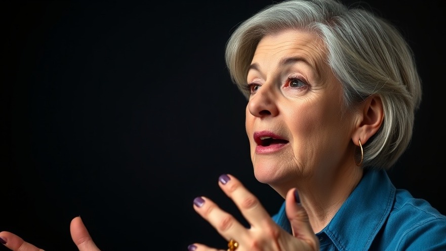 Middle-aged woman sharing healthy aging tips for sagging jowls and turkey neck, Houston.