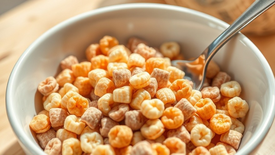 Bowl of cereal rich in vitamin B1 for cognitive health and Alzheimer's prevention.