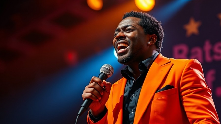 Eddie Murphy at the Oscars 2007 performing energetically, capturing Hollywood award shows.