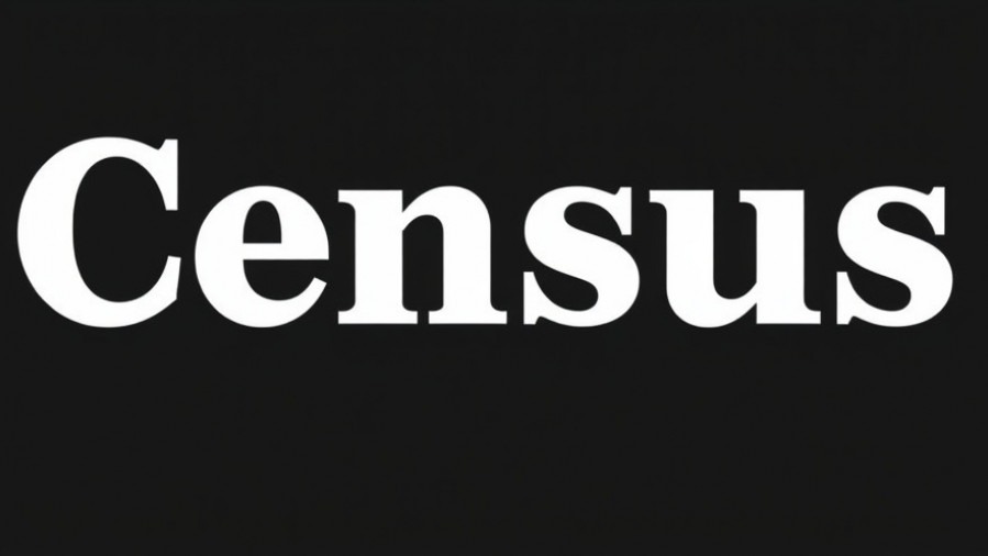 Census form reflecting on census data USA for equal representation.