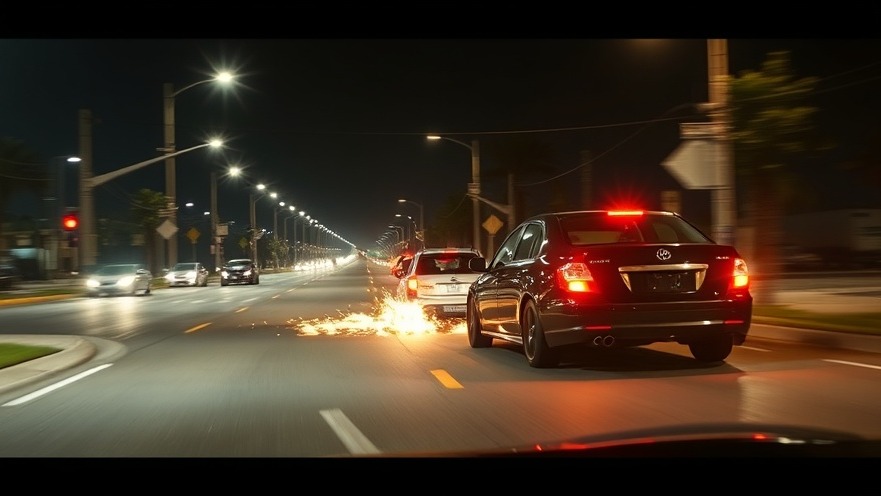 Night scene of vehicles on suburban streets in San Antonio, highlighting local community news.