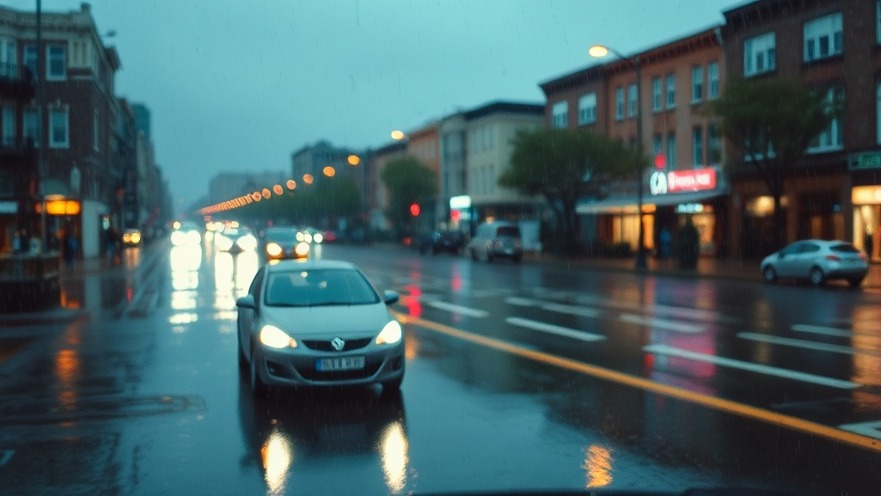 Rainy day in Central Texas amidst Valentine's Day storm forecast.