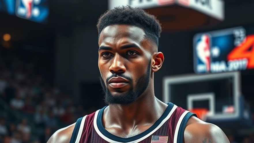 Dramatic NBA trade concept showcasing player seriousness, reflecting NBA trade news impact.