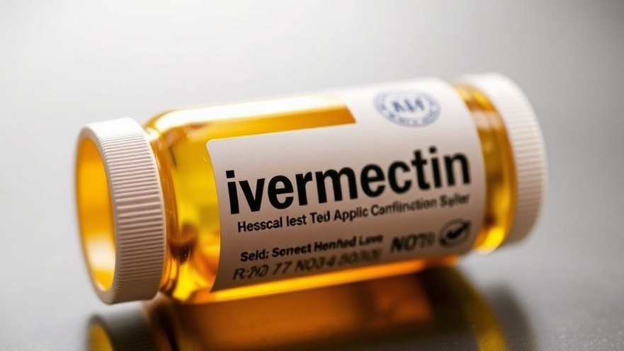 Bottle labeled 'ivermectin' highlighting Texas health news and drug regulations.