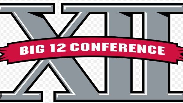 Big 12 Game Preview with football player in purple jersey catching pass