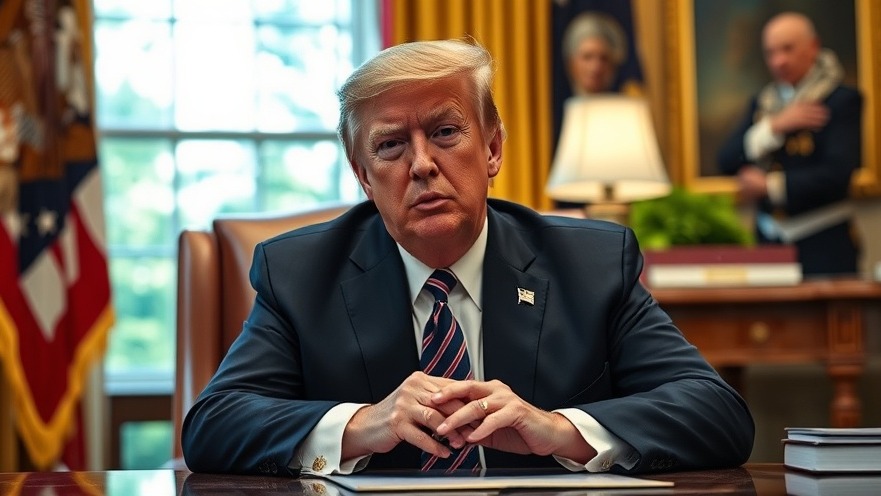 Trump in Oval Office looking stern - breaking news today in US news articles.