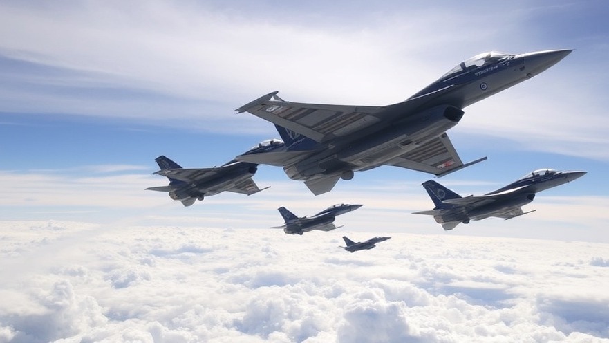 Jet fighters flying overhead, reflecting national security insights and breaking US news.