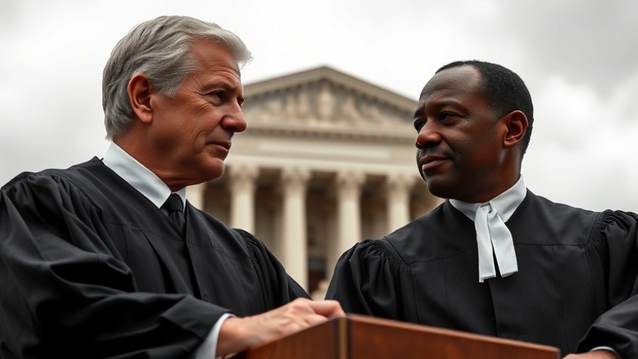 Diverse US Supreme Court justices emphasizing judicial independence amid political influence.