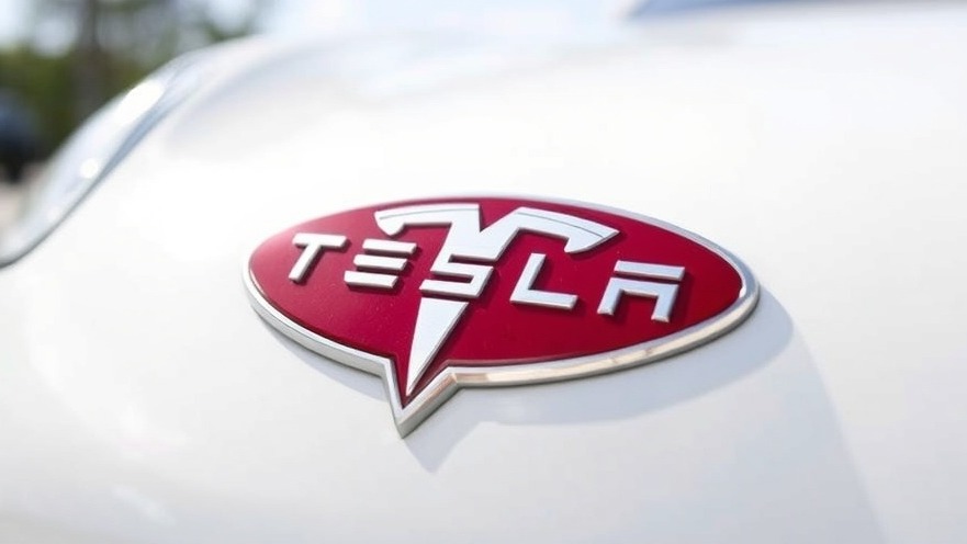 Tesla logo representing TSLA market analysis and stock trends.
