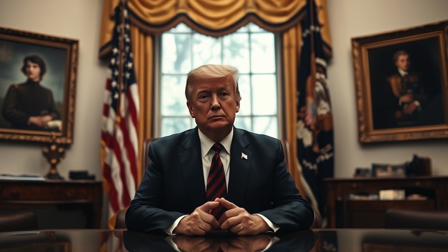 Somber Trump in the Oval Office discussing the Iran nuclear deal and US-Iran relations.