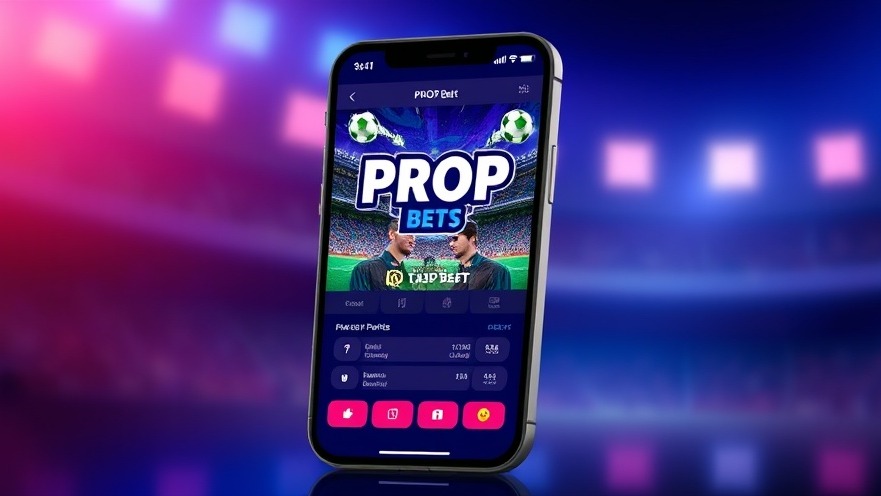 PROP BETS app on phone illustrating responsible gambling in sports betting.