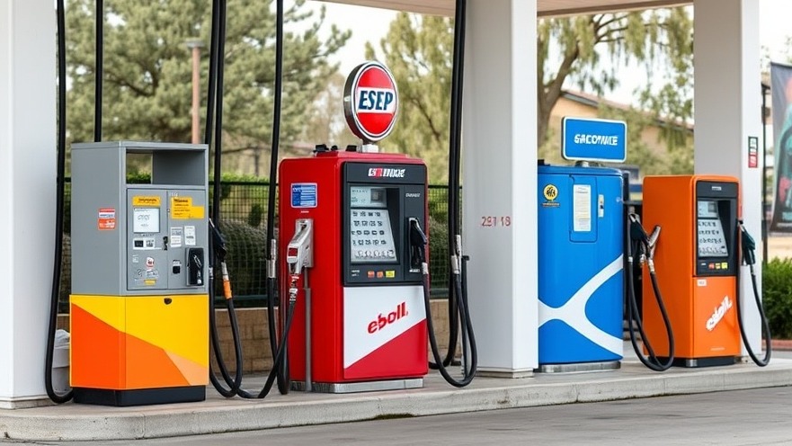 Gas pumps in Austin highlighting gas price trends and Texas fuel costs.