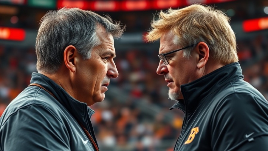 Ole Miss Georgia upset: Coaches strategizing in vibrant sports arena.