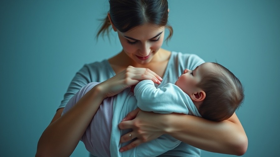 Mother holding her massive baby, reflecting newborn weight statistics.