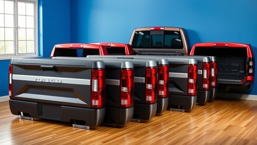 Photorealistic image of detached tailgates, highlighting tailgate theft prevention for truck owners.