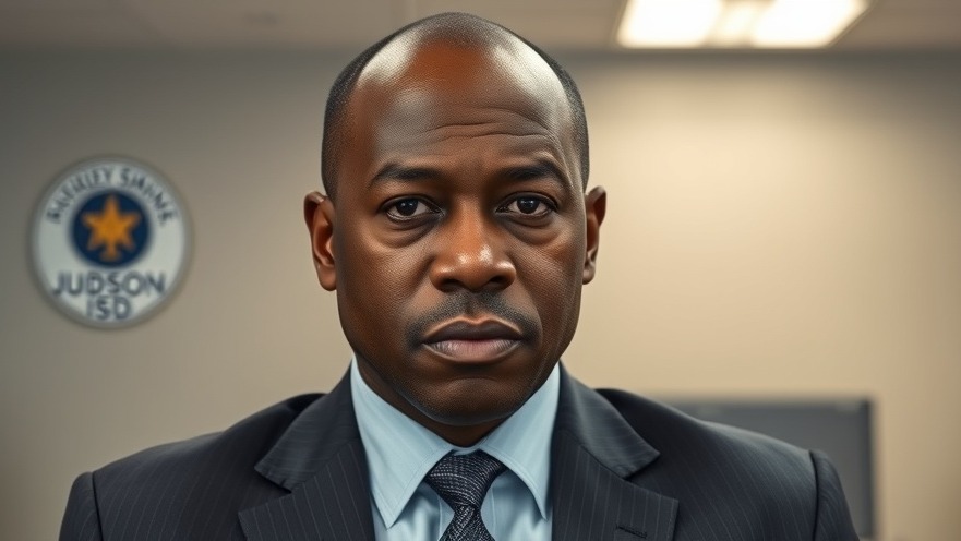 Judson ISD leadership crisis in San Antonio education news, serious man in formal attire.