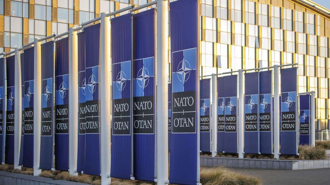 NATO leaders discussing response to Iran in media montage