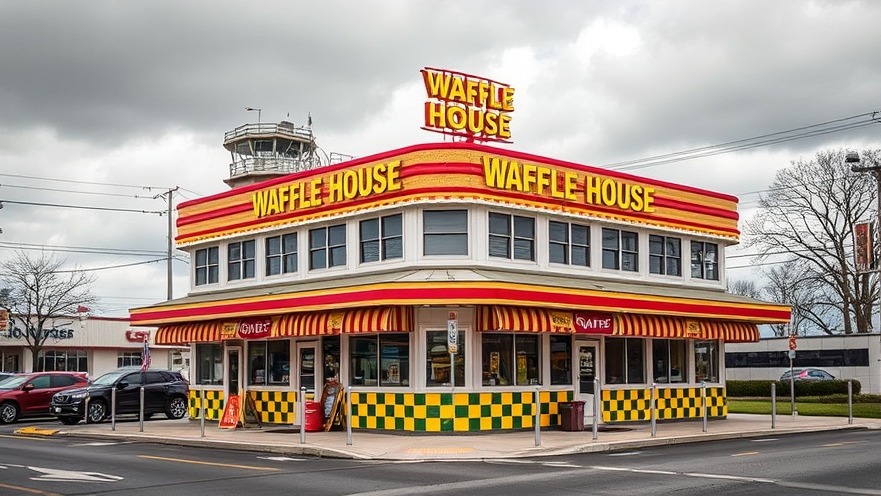 Iconic Waffle House building featured in Dallas crime news updates.
