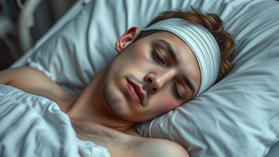 Young male adult in hospital bed with IV, highlighting vacation safety and medical insurance abroad.