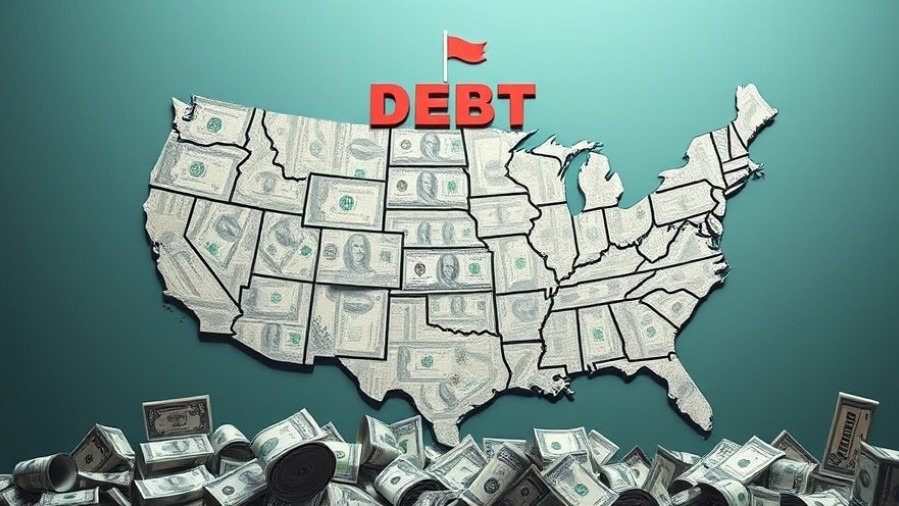 Conceptual image illustrating national debt and its impact on U.S. economy news.