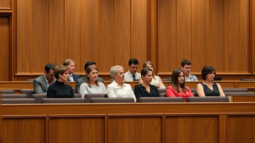 12 jurors in a courtroom, a key aspect of San Antonio crime news and justice system.