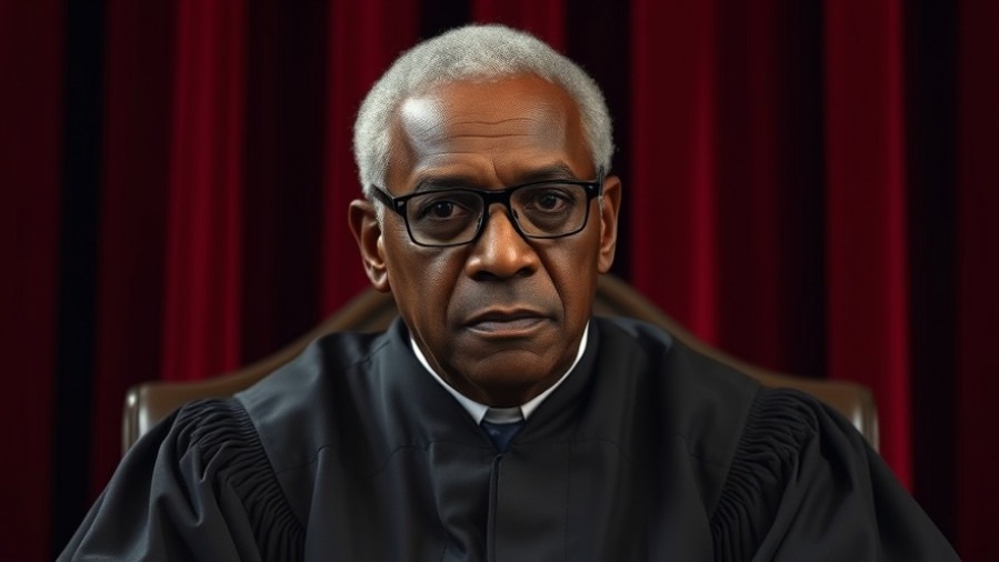 Elderly black judge in black robe, highlighting national security news impact.