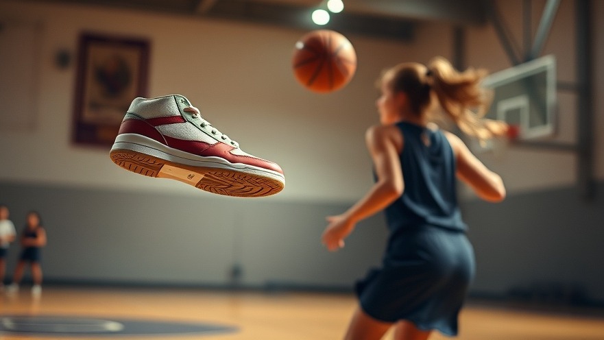 A flying basketball sneaker symbolizes WNBA officiating controversies like Betnijah Laney-Hamilton's ejection.