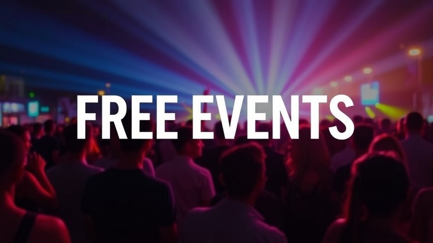 People enjoying free events in Houston with 'FREE EVENTS' text overlay.