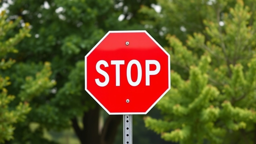 4-way stop sign in Oak Lawn, crucial for Dallas public safety.