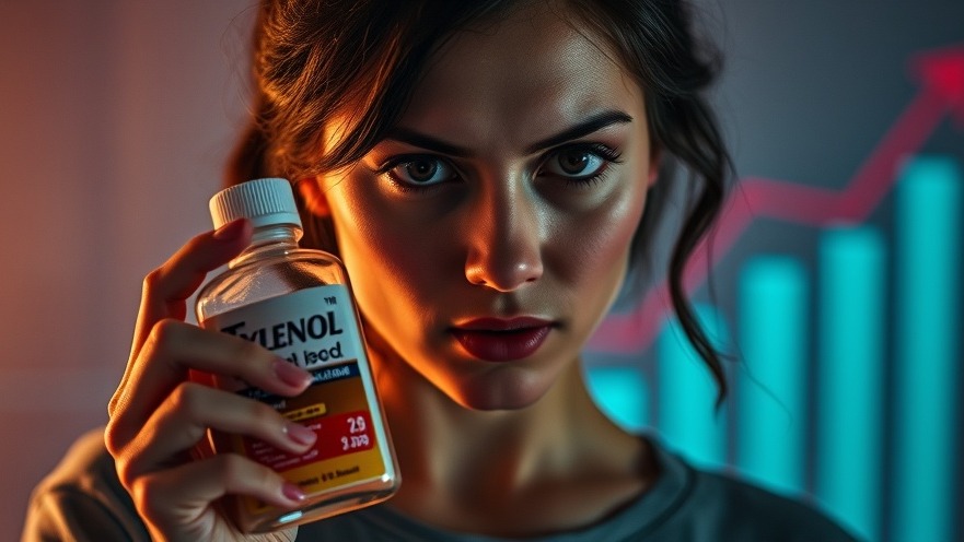 Young woman with Tylenol addressing mental wellness for seniors, dynamic composition.