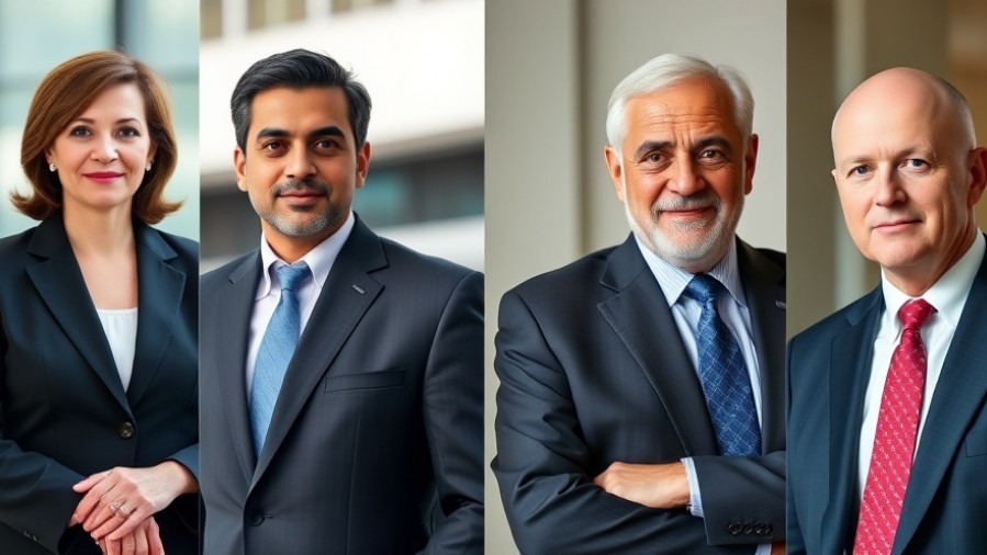 Candidates for Texas attorney general election: diverse politicians in suits.