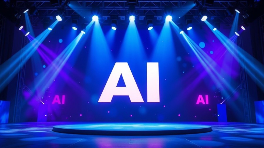 Vibrant digital backdrop showcasing AI technology in healthcare with dynamic hues.