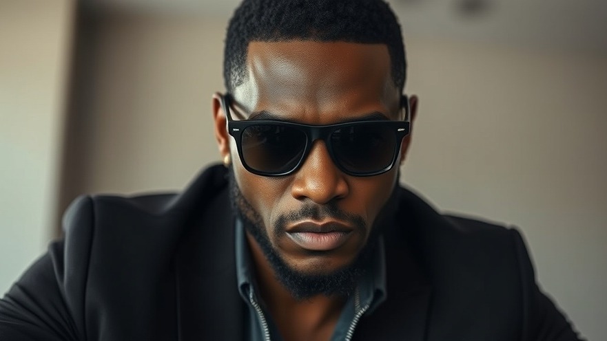 Stylish black man in sunglasses reflecting on U.K. music events and cultural responsibility.