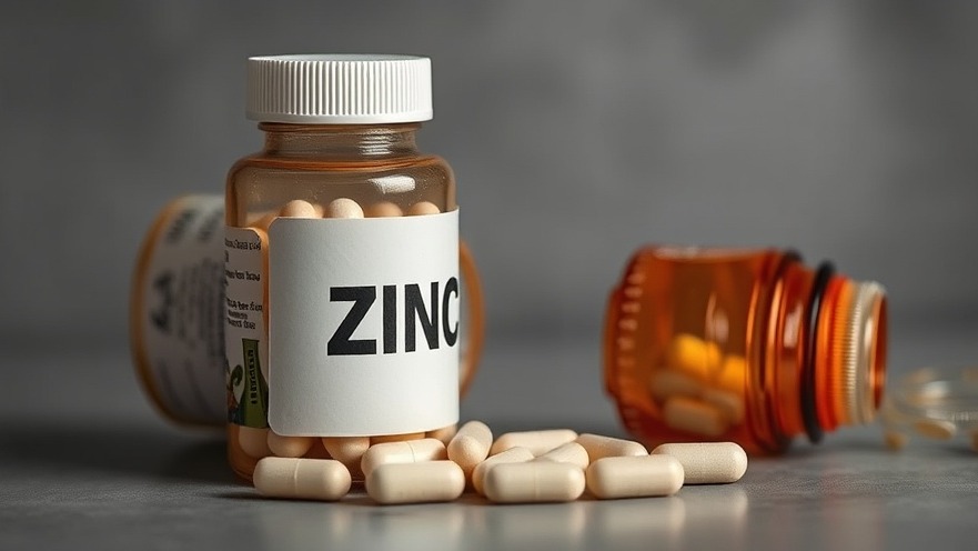 Zinc pills highlighting zinc deficiency symptoms and nutrition tips in Austin.